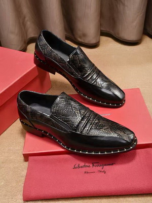 Salvatore Ferragamo Business Men Shoes--080